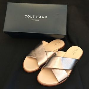 Cole Haan Anica Pink Metallic Sandals sz 8